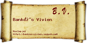Bankós Vivien névjegykártya