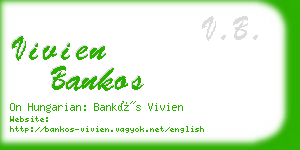 vivien bankos business card